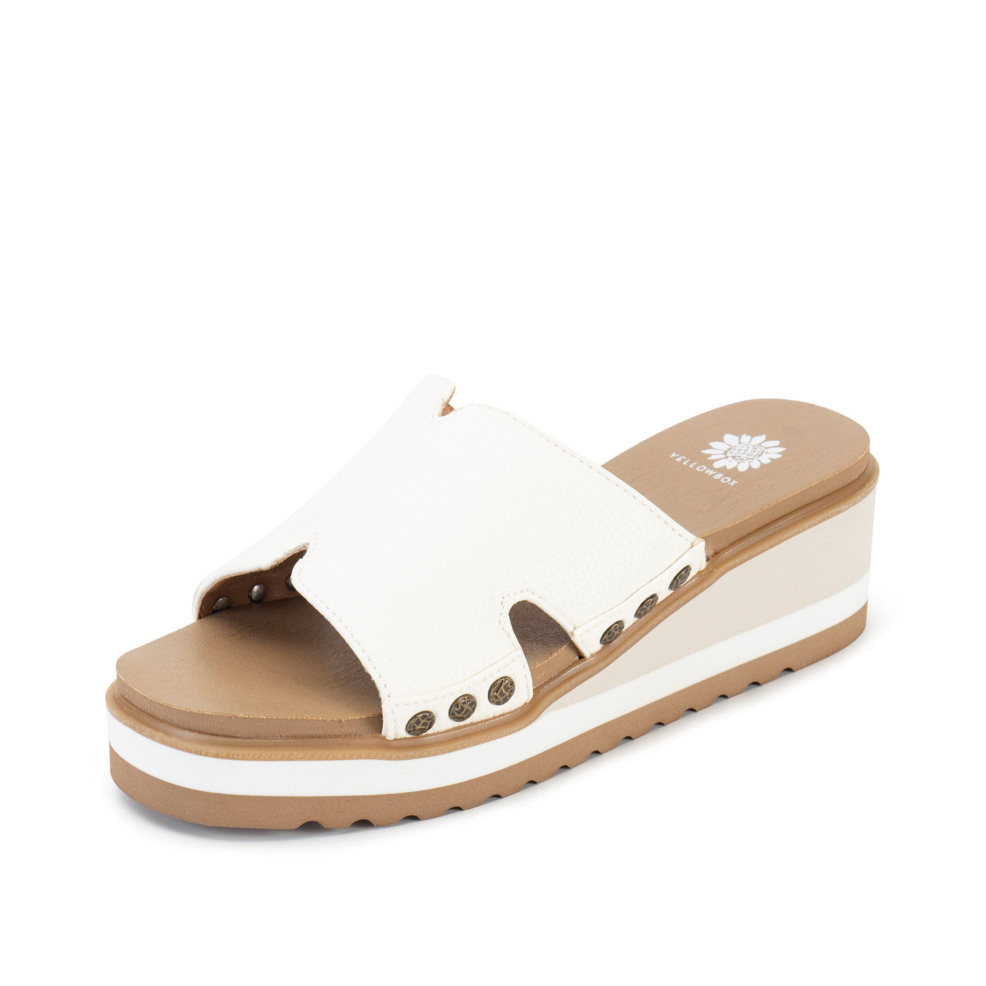 Bone Alameda wedge sandal