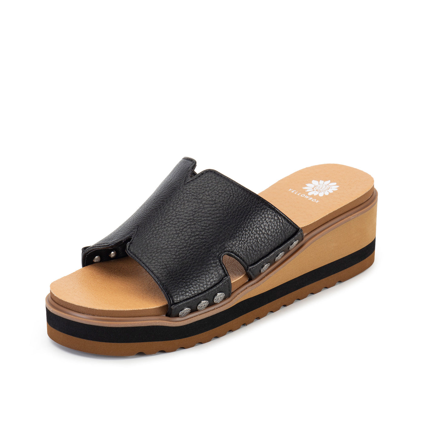 Black Alameda wedge sandals