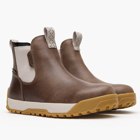 Women’s Brown Leather XtraTuf Deck Boots