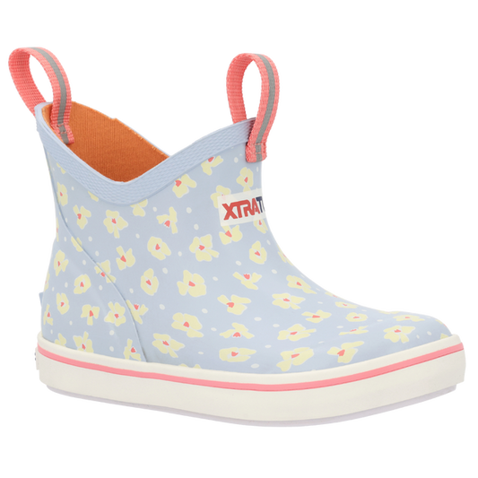 Big kids Skyway Floral Xtratuf Deck Boots