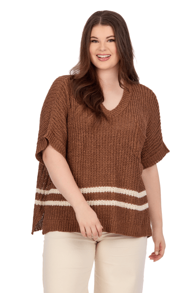 Mudpie short sleeve sweater