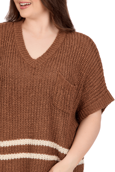 Mudpie short sleeve sweater