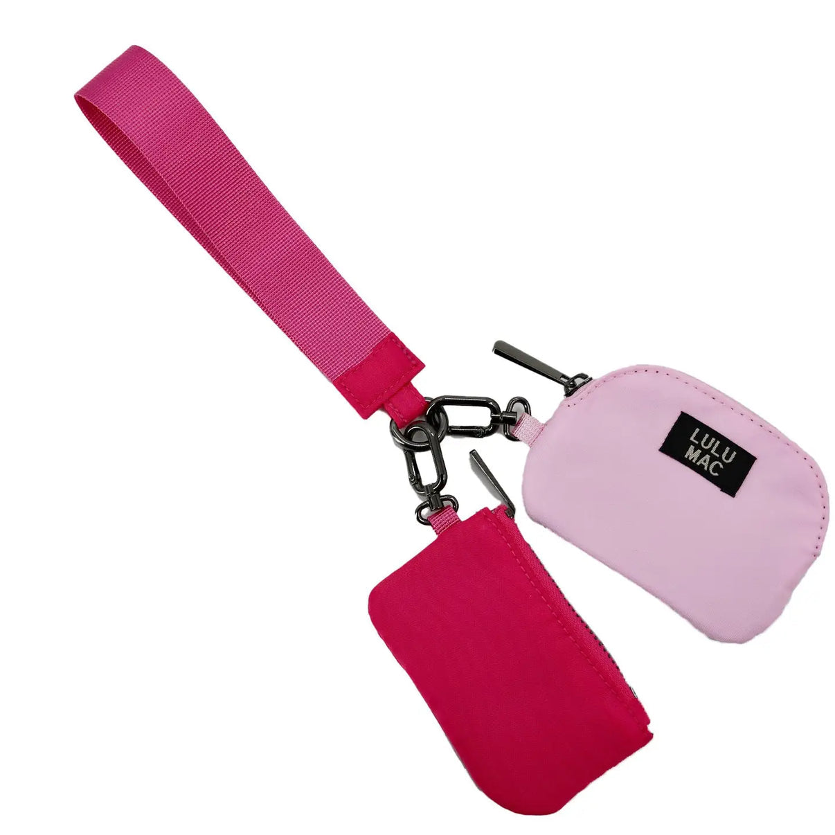 Lulu Mac double pink wristlet