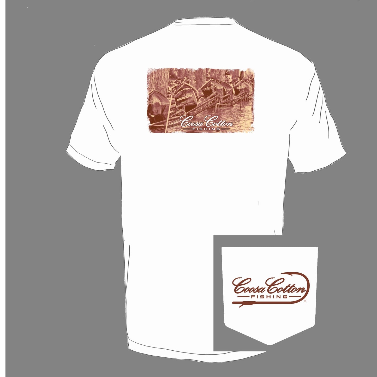 Poles Down pocket tee