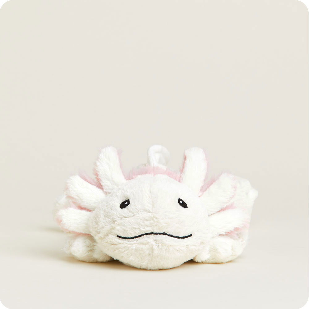 White and Pink Axolotl Junior Warmies