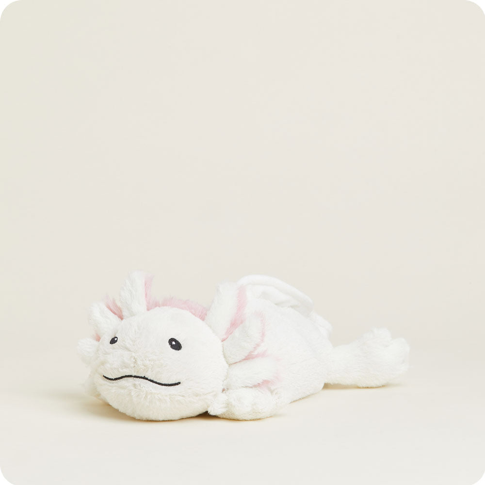 White and Pink Axolotl Junior Warmies