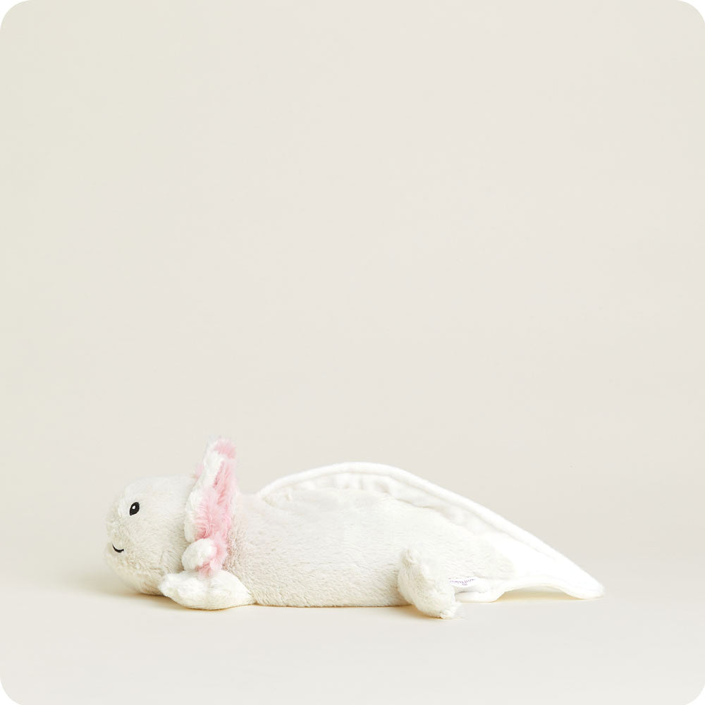 White and Pink Axolotl Junior Warmies