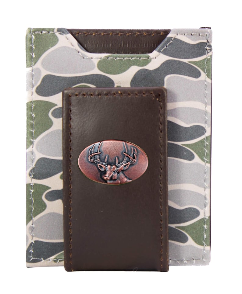 Old School Camo Front Pocket Wallet