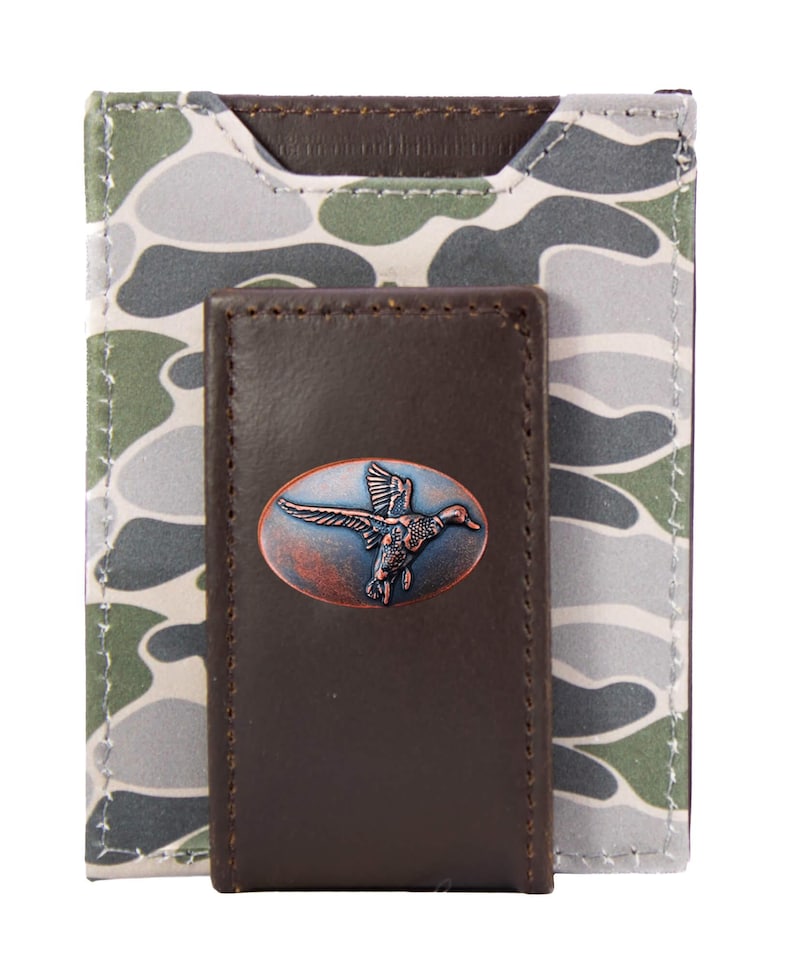 Old School Camo Front Pocket Wallet