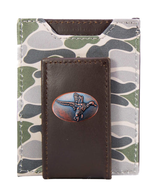 Old School Camo Front Pocket Wallet