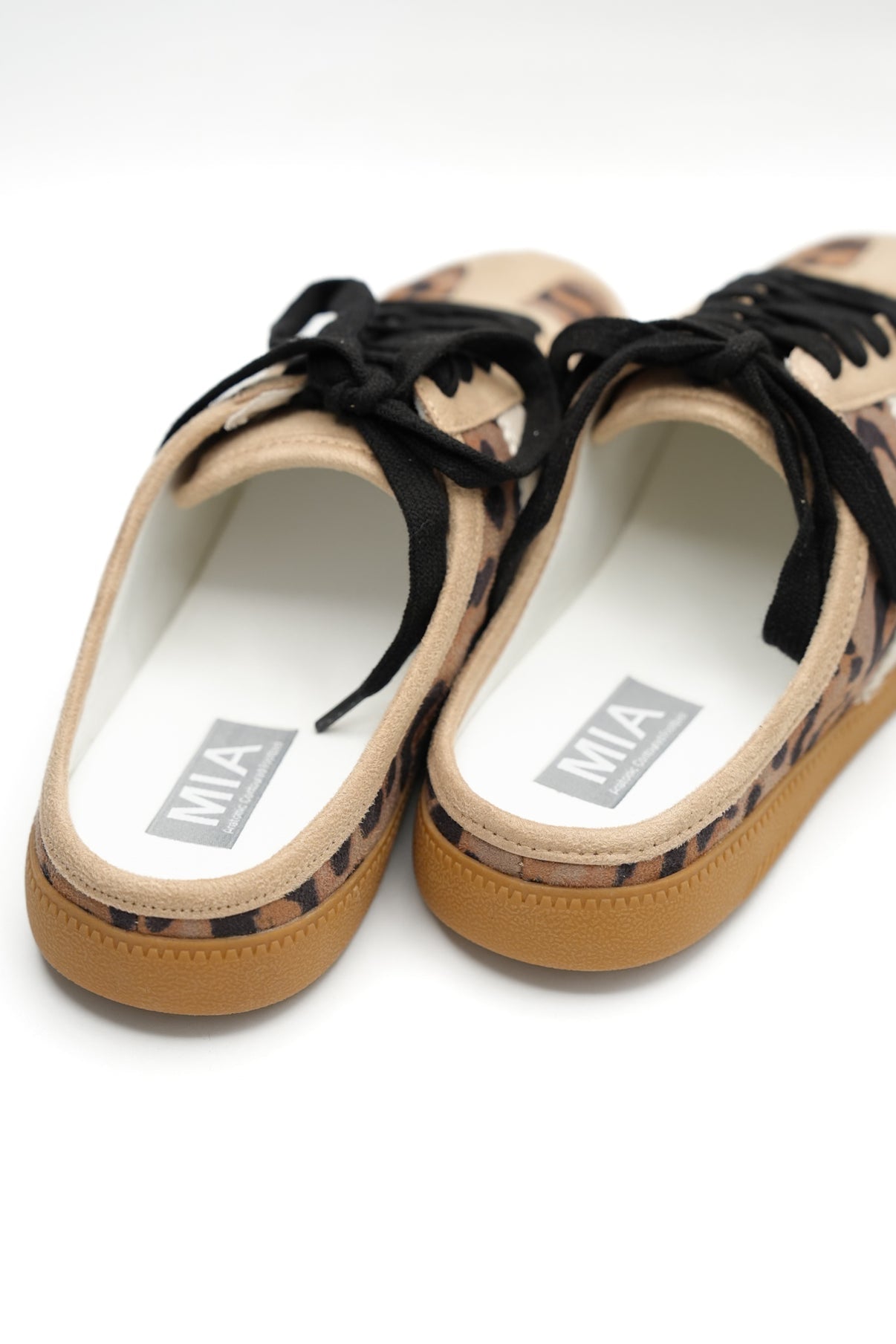 Mia Leopard slip on sneakers