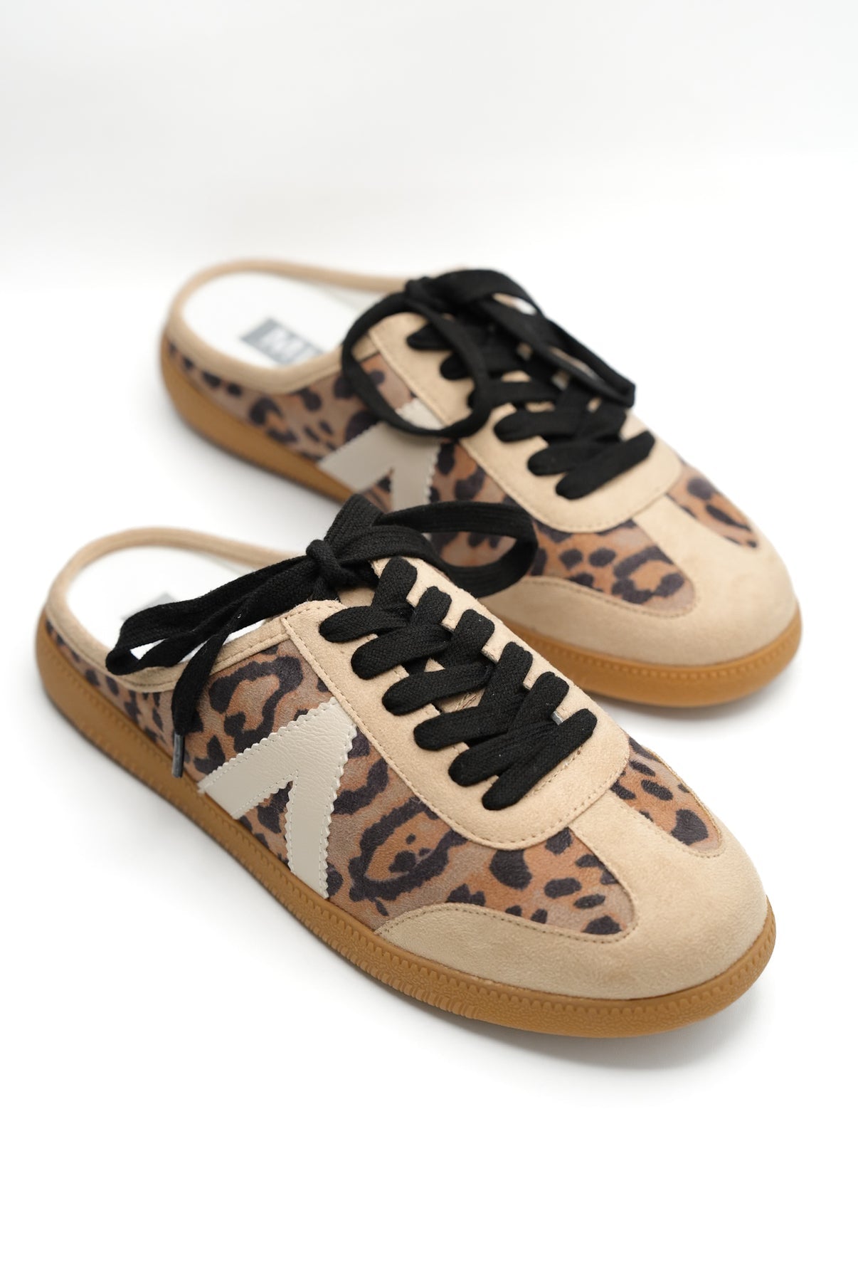 Mia Leopard slip on sneakers
