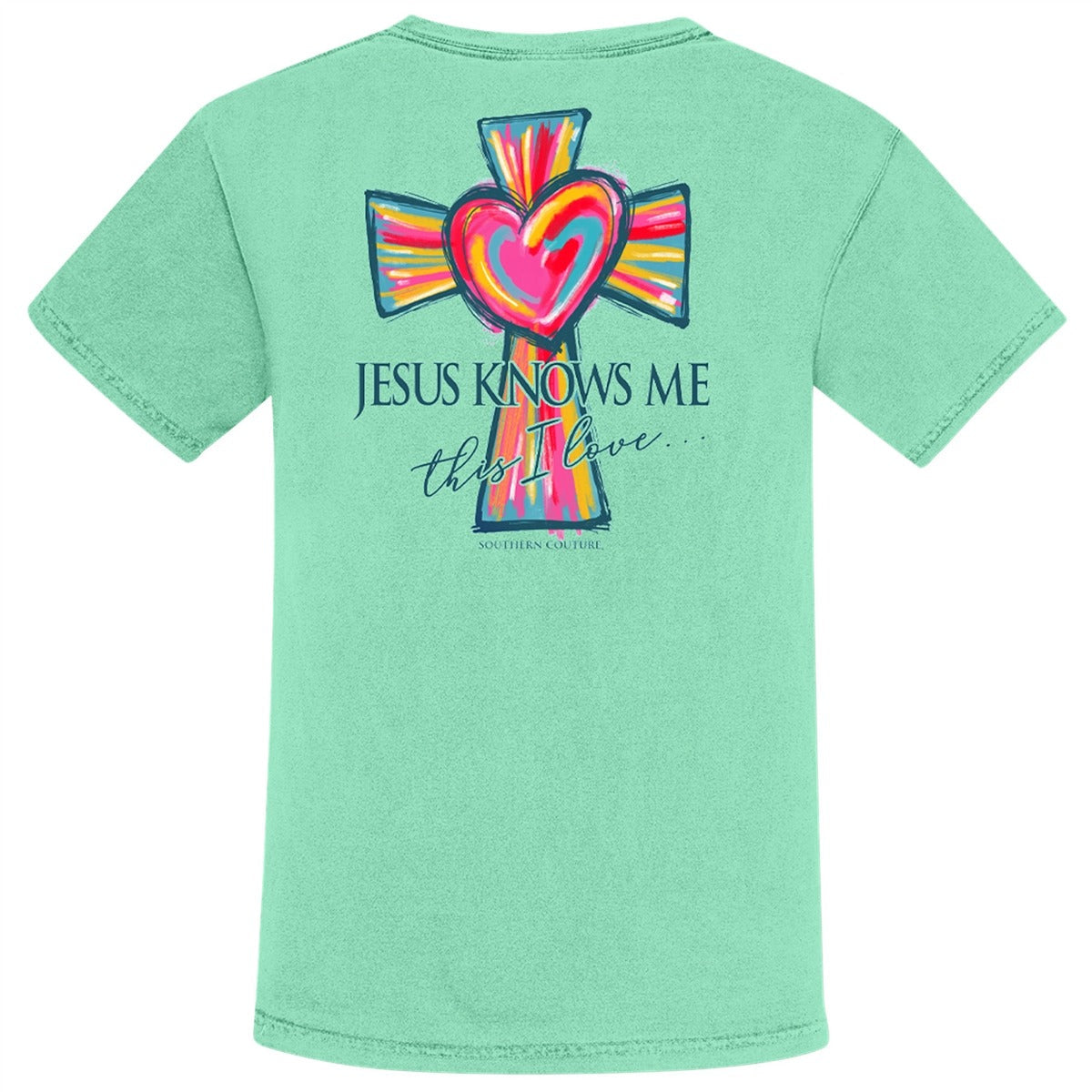 Southern Couture rainbow cross