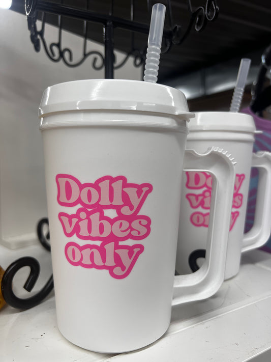 Dolly vibes plastic cup