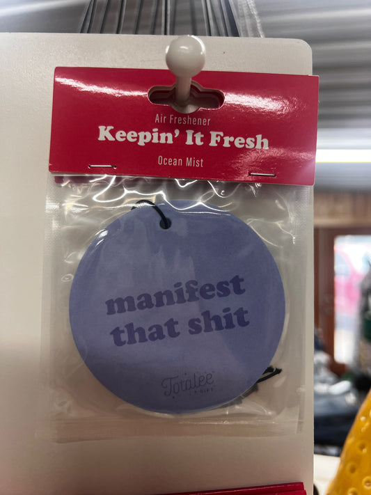 Keeping it fresh smiley face air freshener