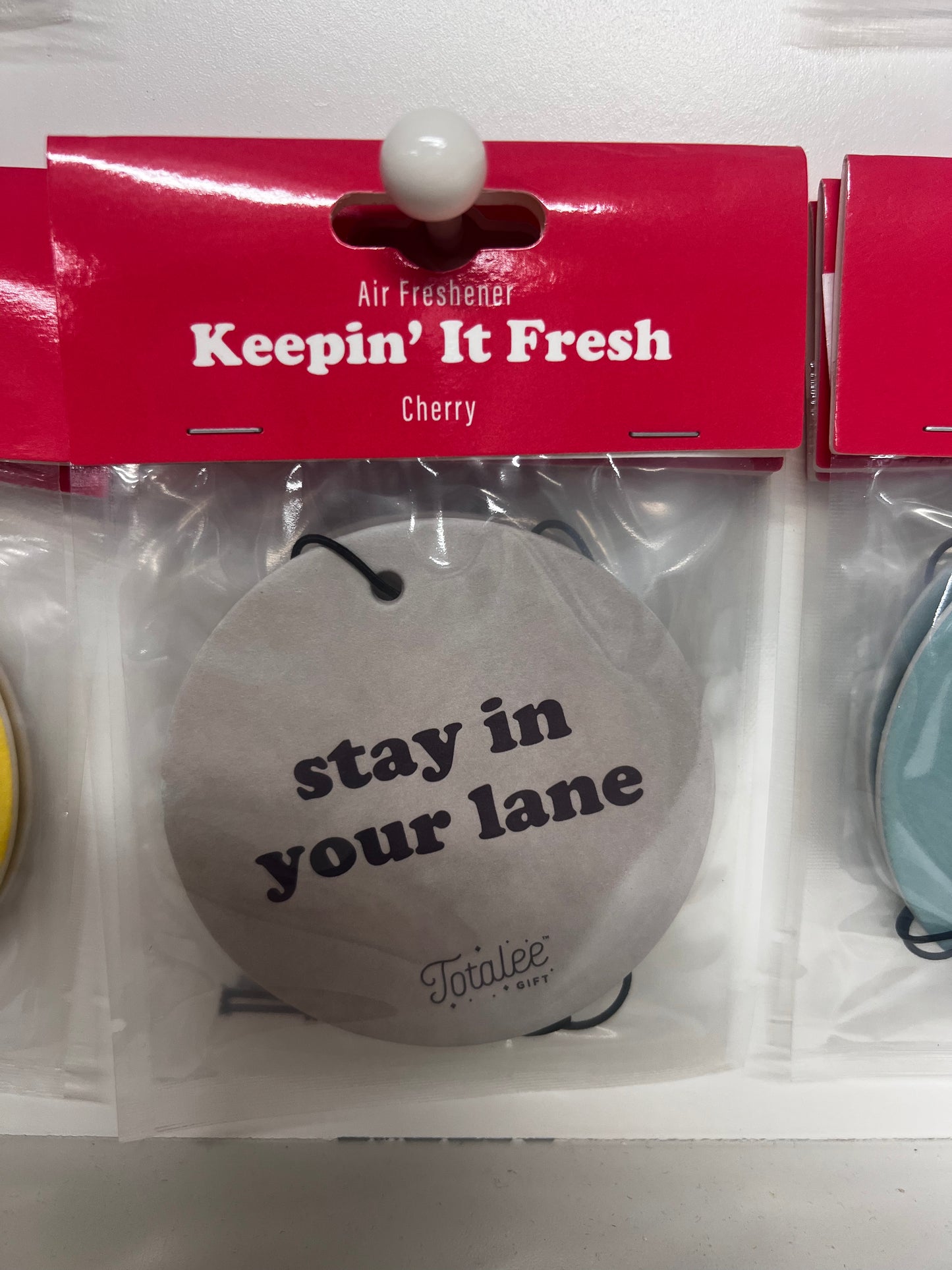Keeping it fresh smiley face air freshener