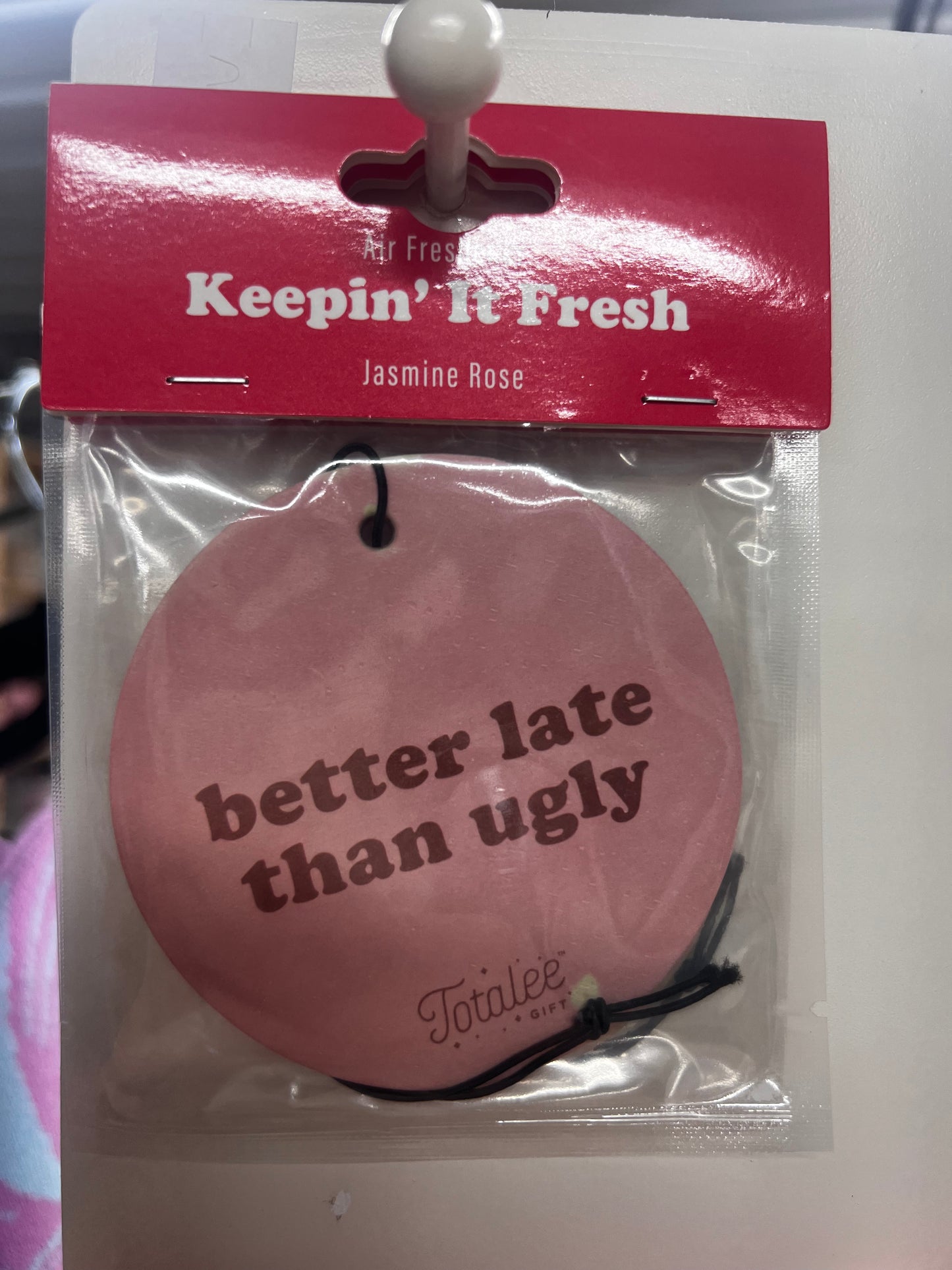 Keeping it fresh smiley face air freshener