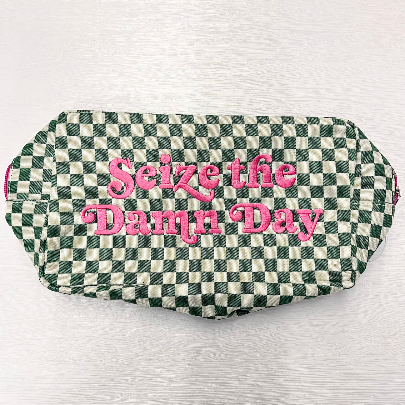 Checkered Cosmetic Bags