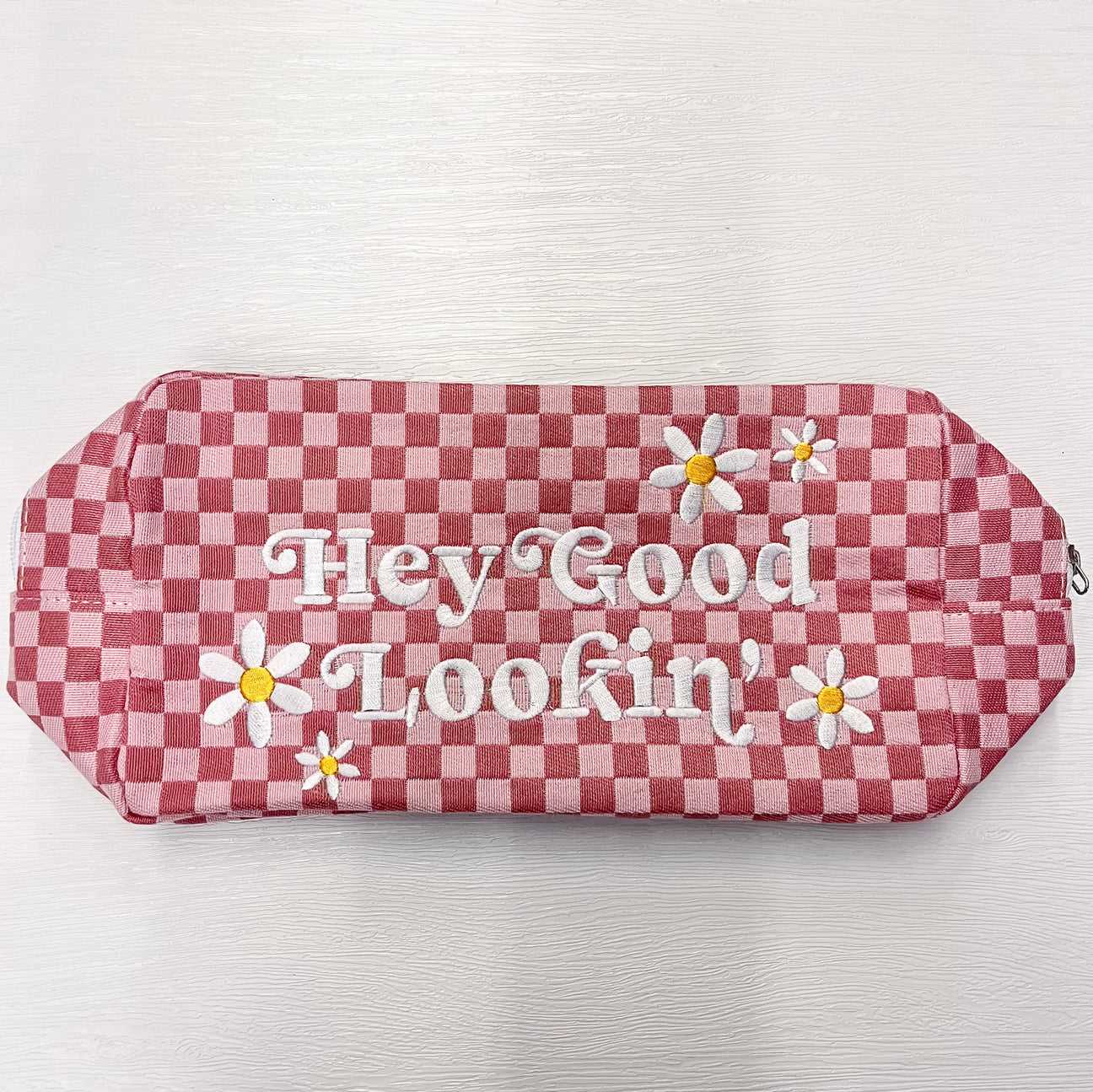 Checkered Cosmetic Bags