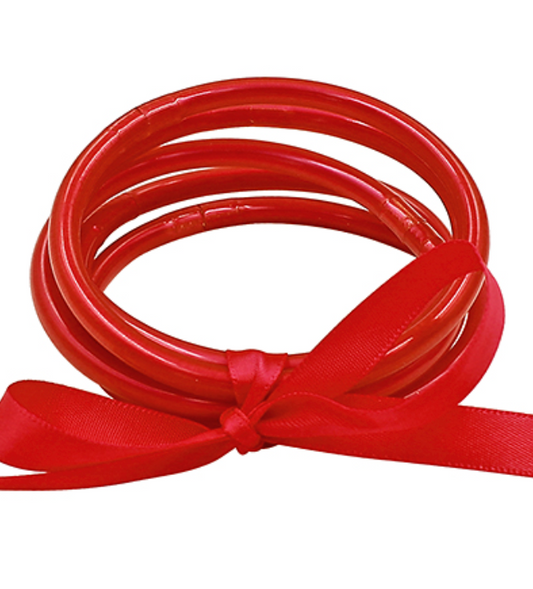 Red Jelly Bangles