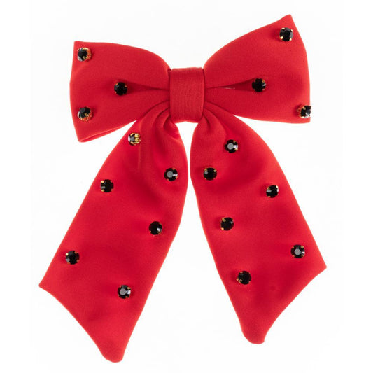 Red & Black Sammy Hair Bow