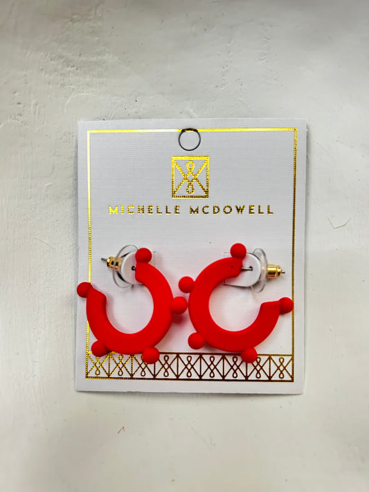 Red Astrid Small Earrings