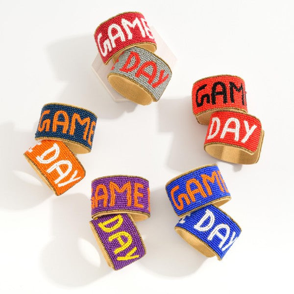 Red & Black Game Day Cuff