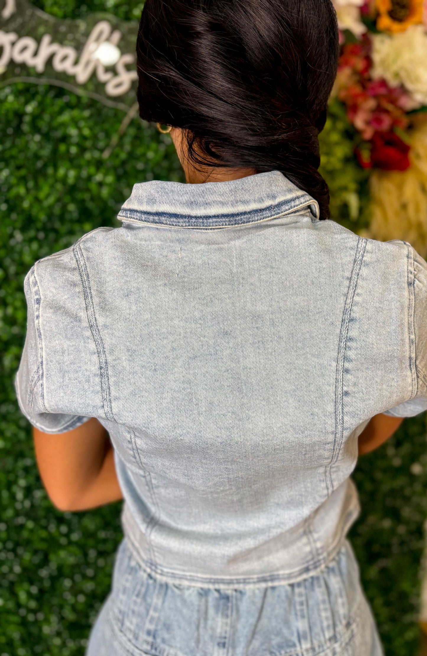 Dolly Button Down Short sleeve