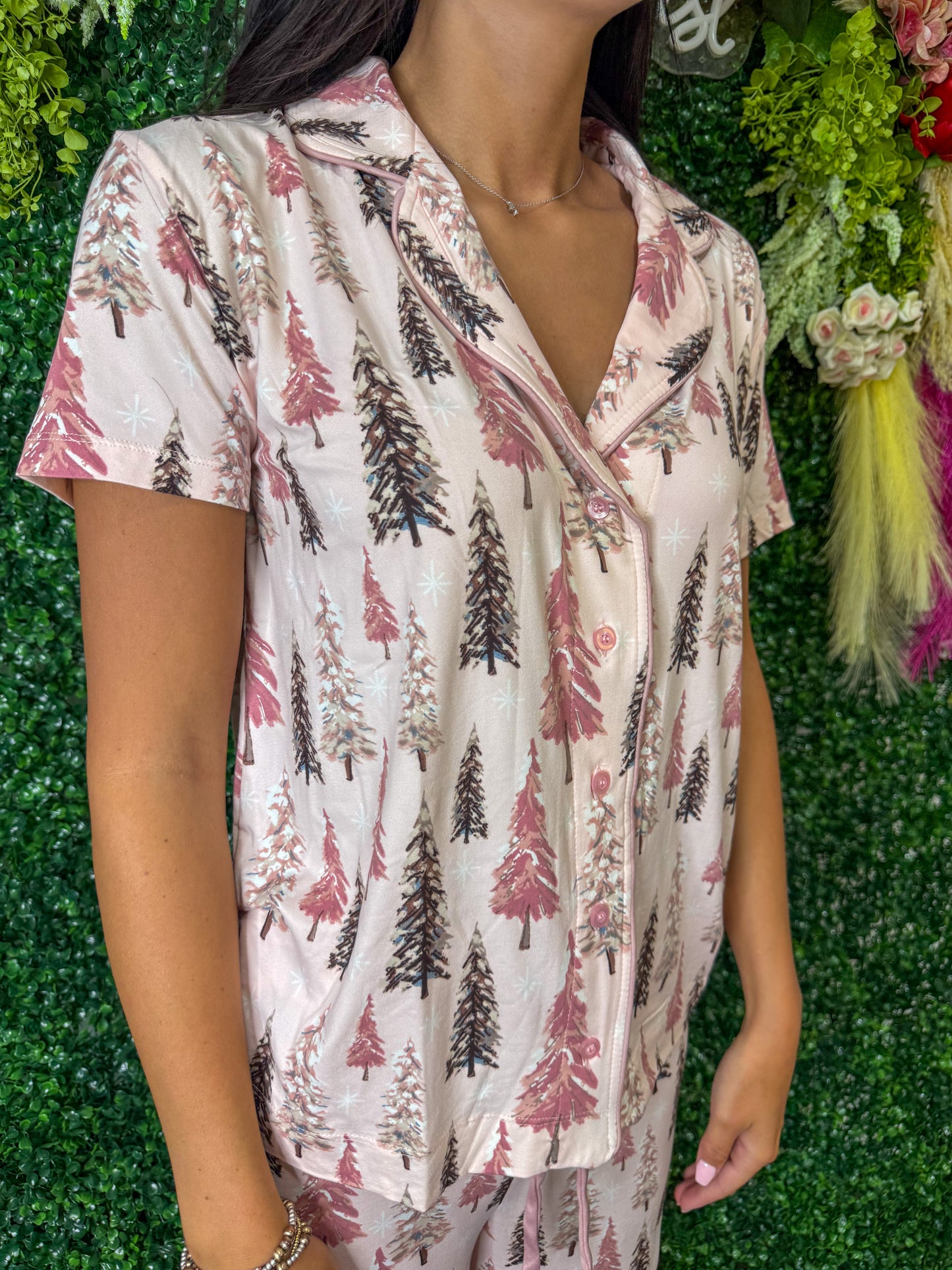 Pink Wonderland PJ Top