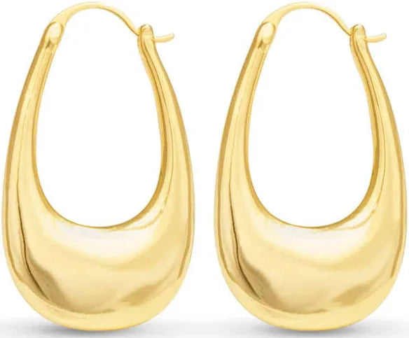 Amanda Blu Naomi Polished Elongated Hoop Earrings