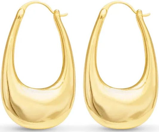 Amanda Blu Naomi Polished Elongated Hoop Earrings