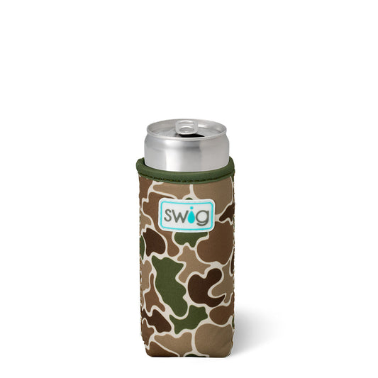 Swig camo slim can Koozie