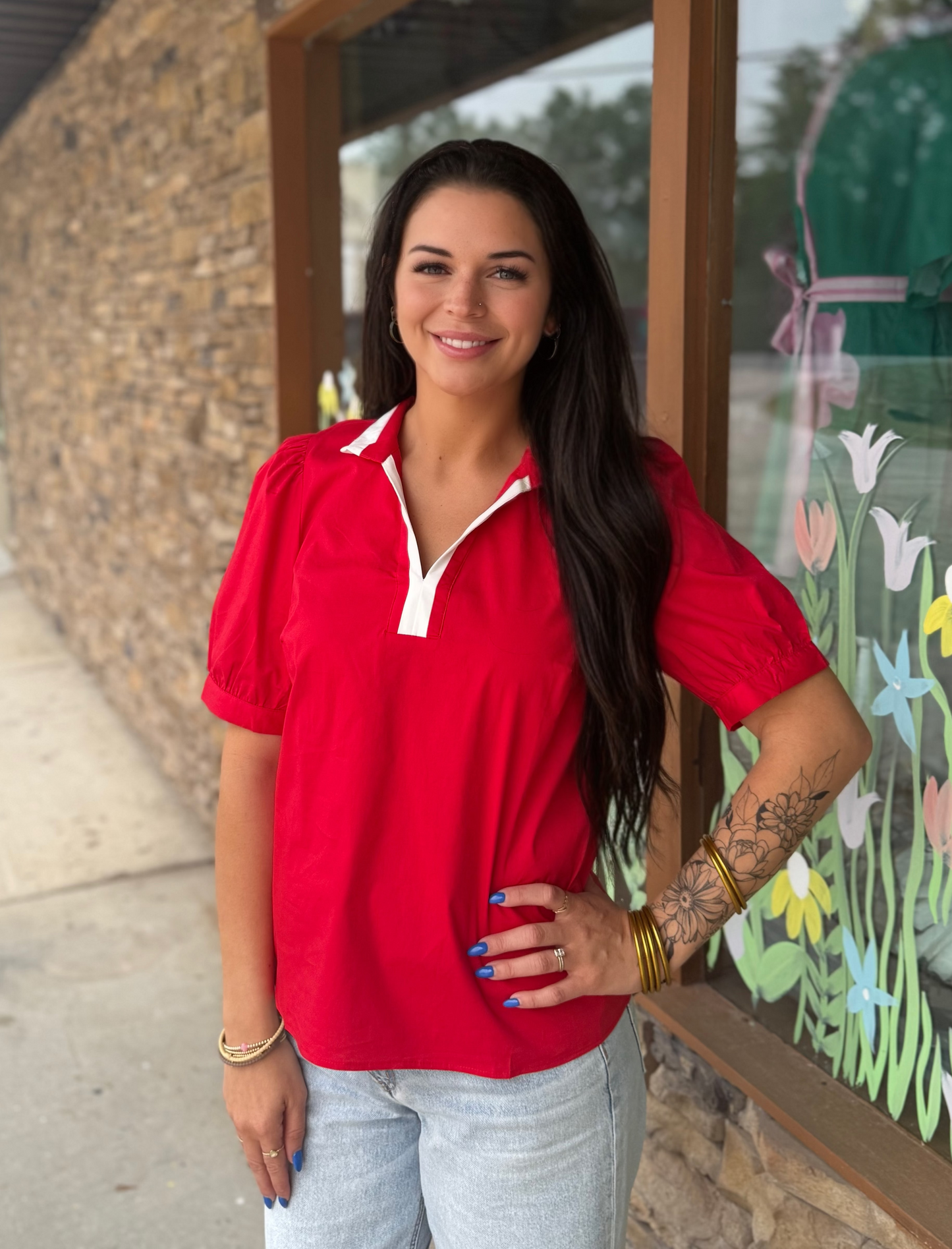 Tricia Top Red