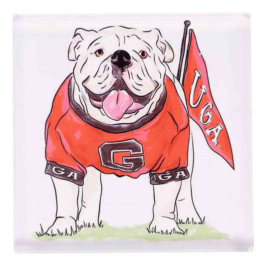 Georgia mascot napkin weight