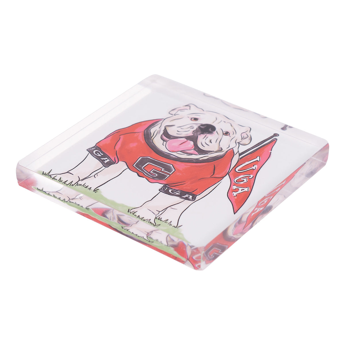 Georgia mascot napkin weight