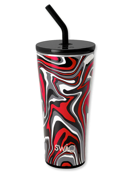 Fanzine Red + Black 32 oz Tumbler | Swig Life