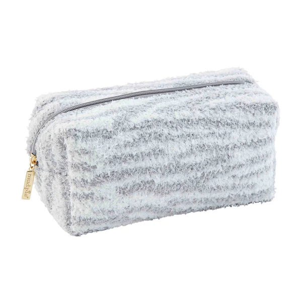 Zebra Print Chenille Knit Accessory Case