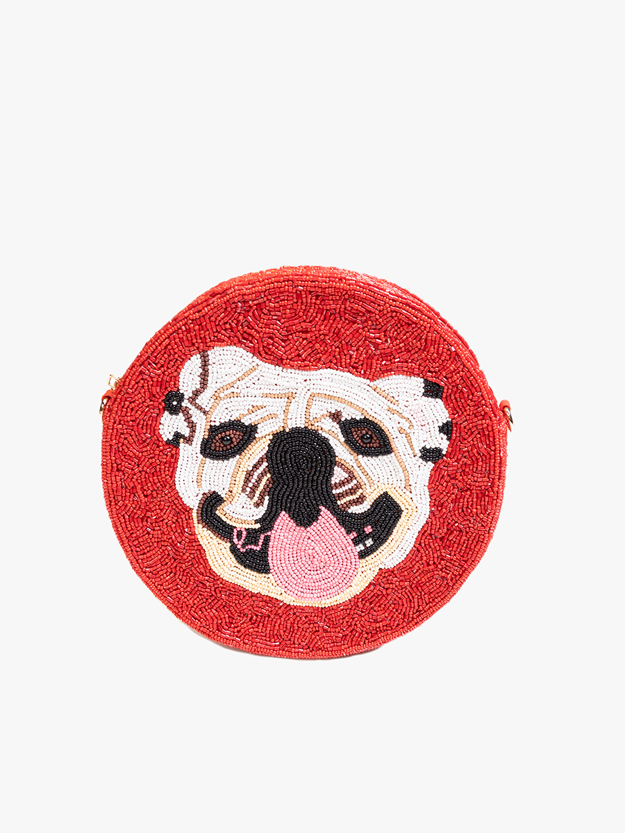 Beaded Bulldog Bag