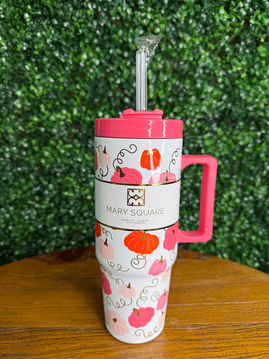 Mary Square Pumpkin Tumbler