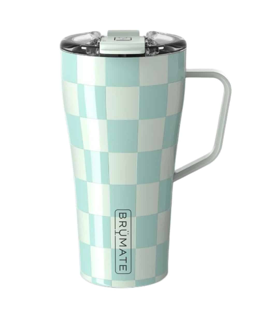 22oz Brümate Seafoam Checker