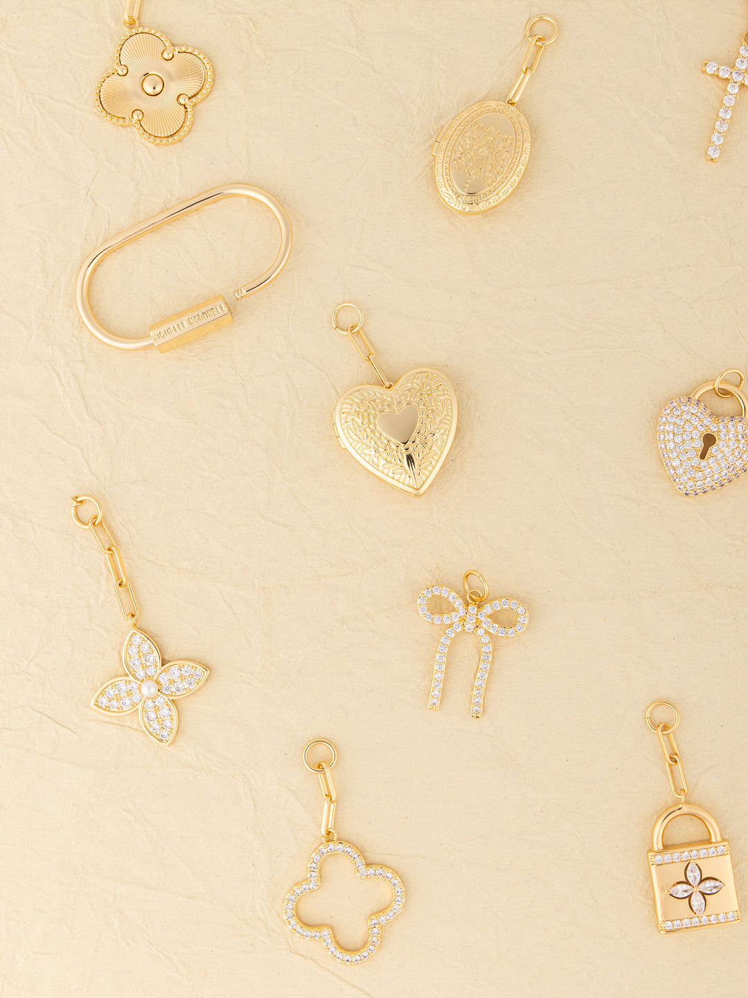Michelle McDowell Heart Lock Bag Charm