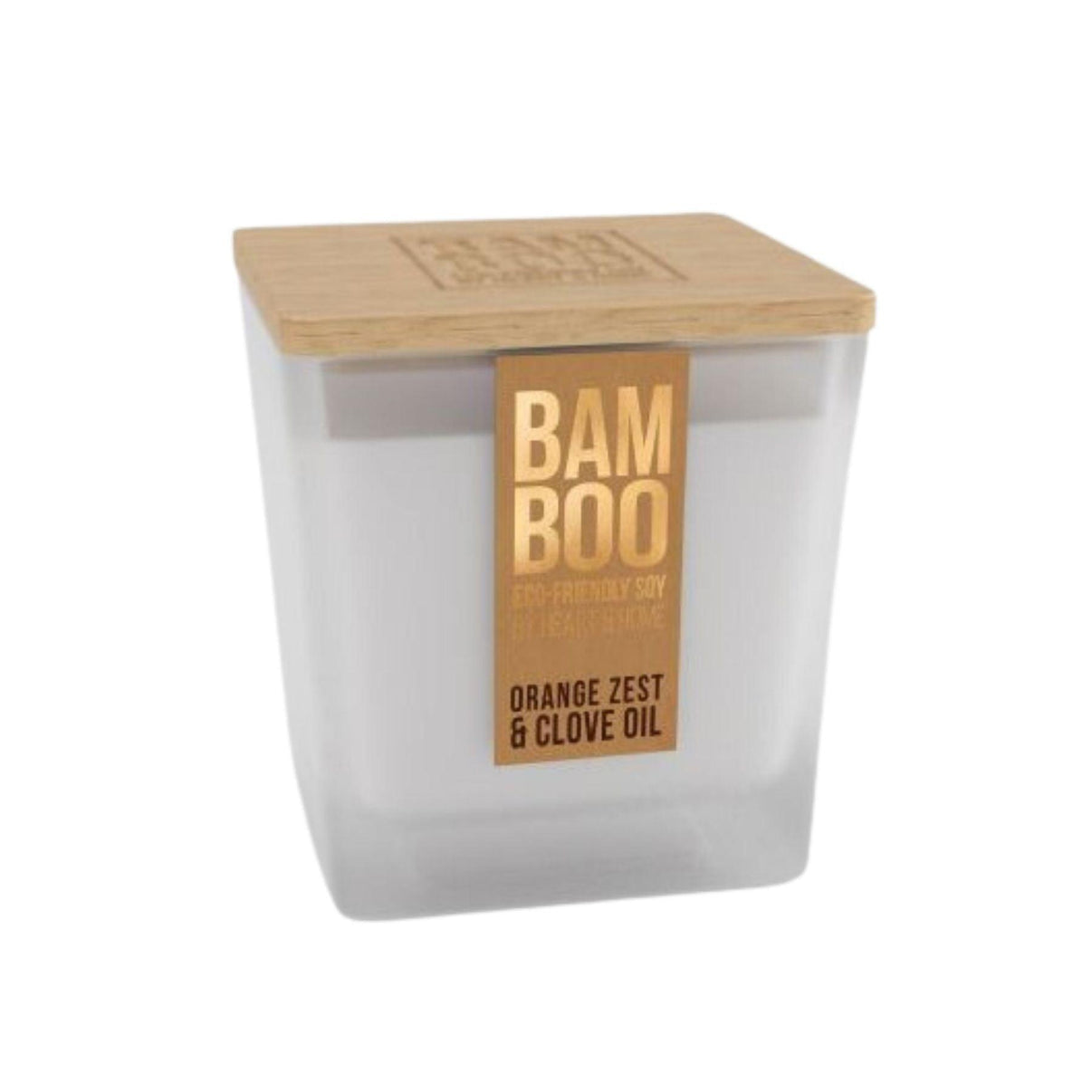 Orange Zest & Clove Oil | Bamboo Candle Large