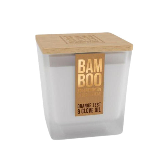 Orange Zest & Clove Oil | Bamboo Candle Large