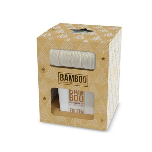 Bamboo Frozen Candle & Sock Set