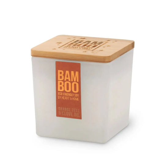 Orange Zest & Clove Oil | Bamboo Candle Medium