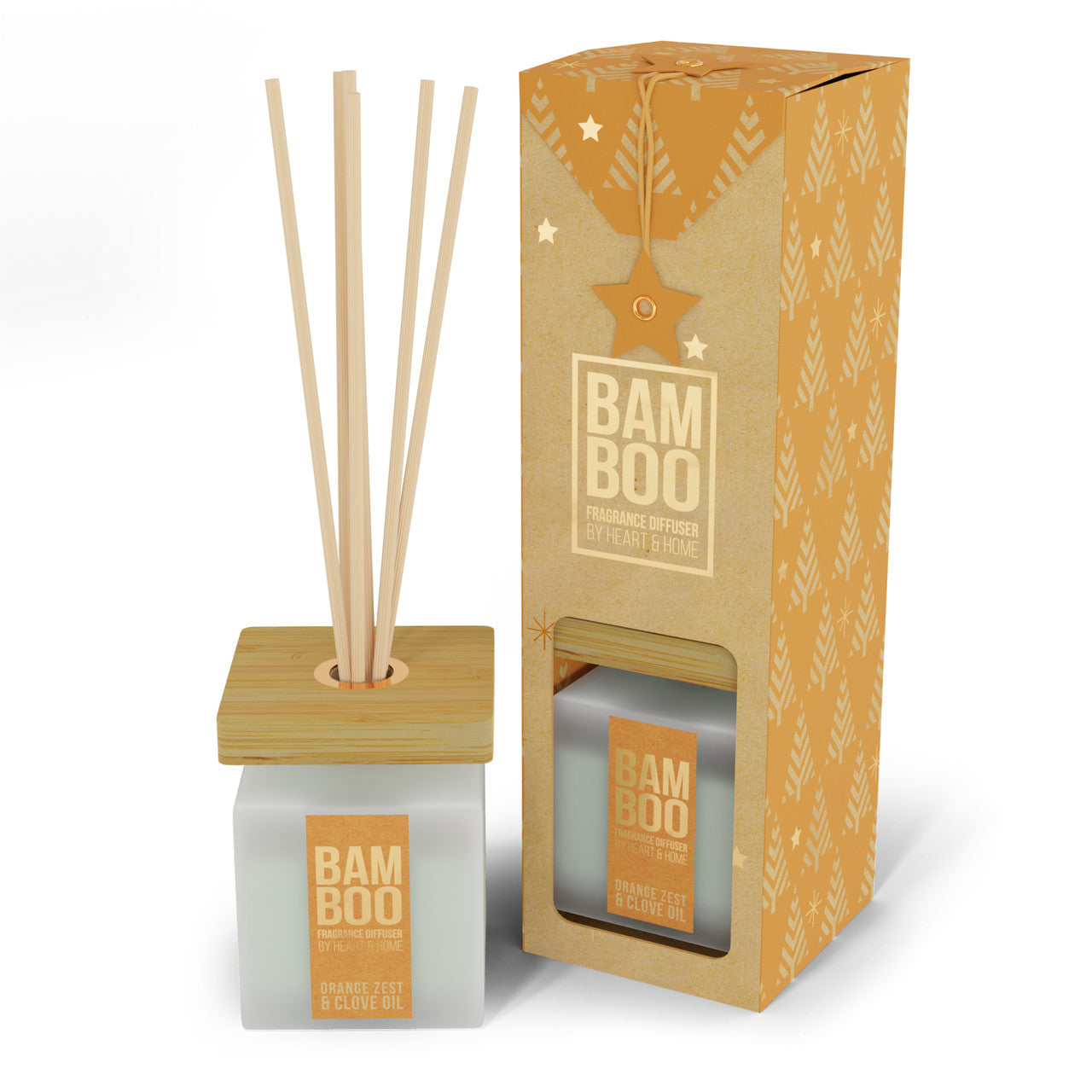 Orange Zest & Clove Oil | Bamboo Diffuser