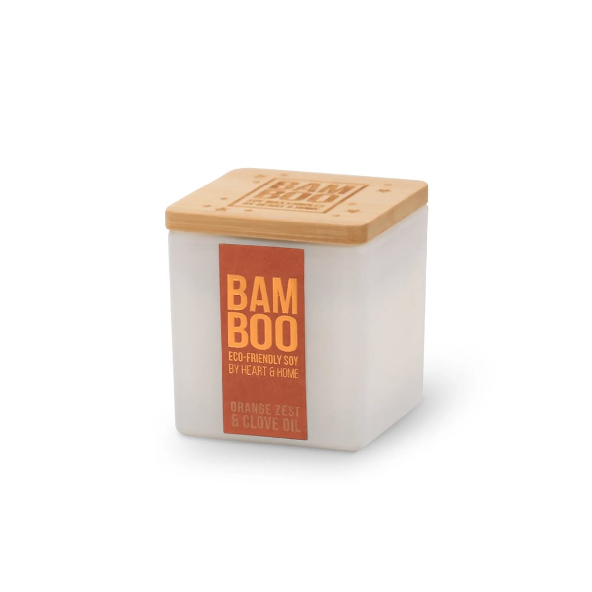 Orange Zest & Clove Oil | Bamboo Candle Small