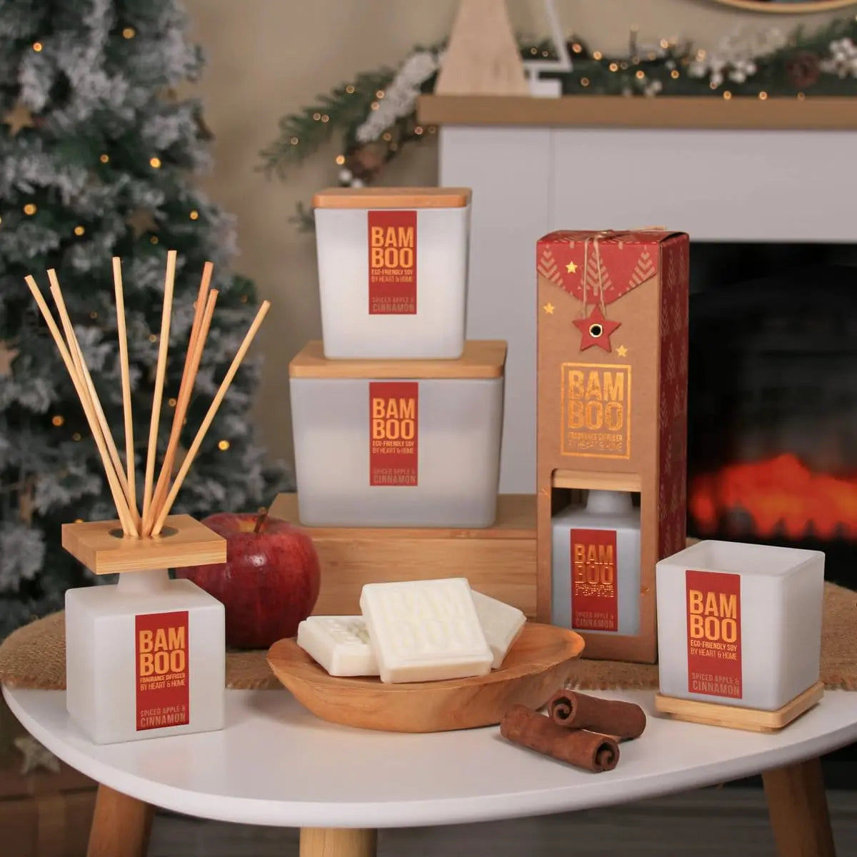Spiced Apple & Cinnamon | Bamboo Candle Small