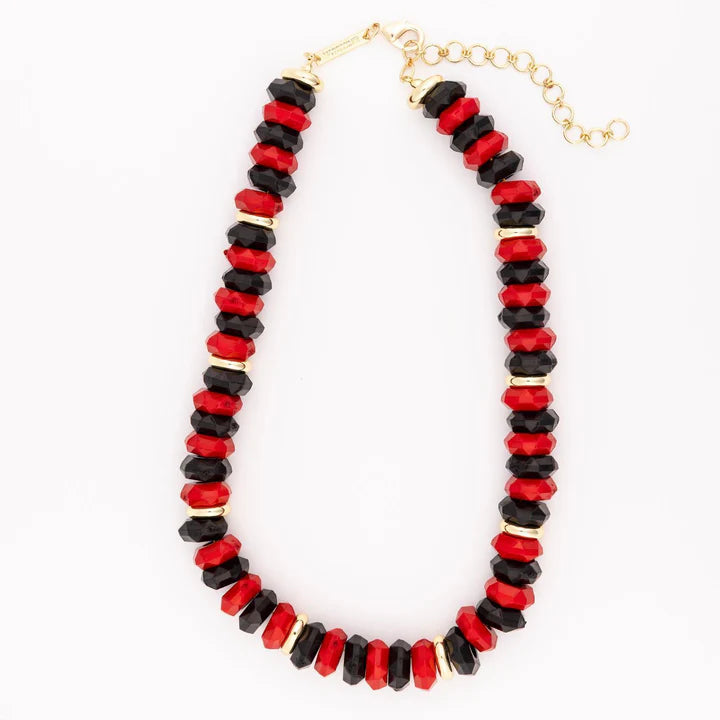 Jovie Red & Black Necklace