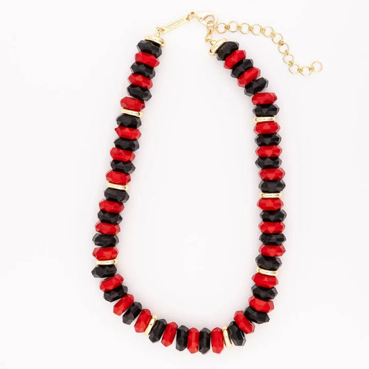 Jovie Red & Black Necklace